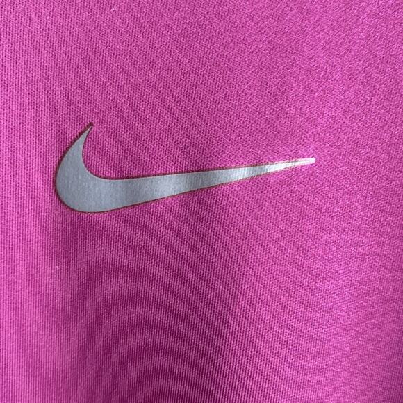 Nike Pro Vneck Fitted Workout Shirt Purple M - Picture 2 of 10